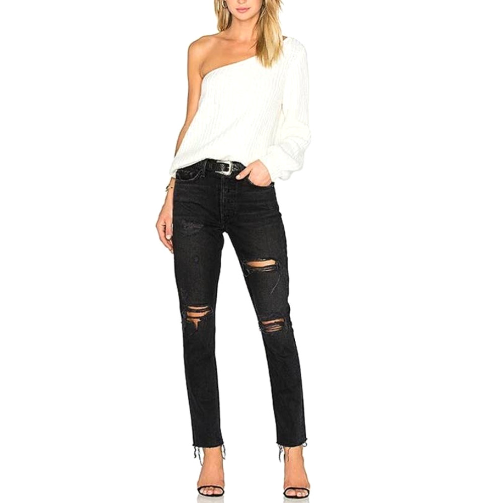 GRLFRND The Karolina distressed high rise skinny jeans Travelin Band Sz 25 NEW - Picture 7 of 14
